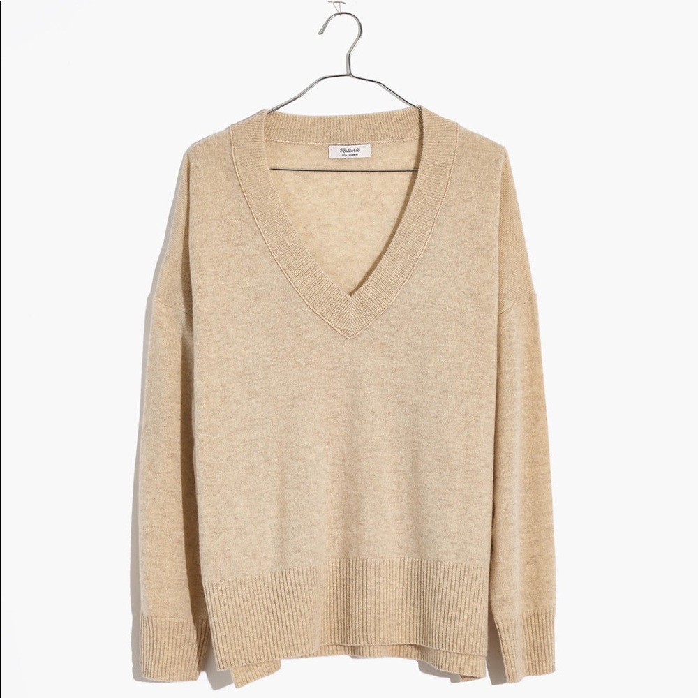 Madewell Cashmere Ex-Boyfriend Pullover Sweater - Picture 1 of 2